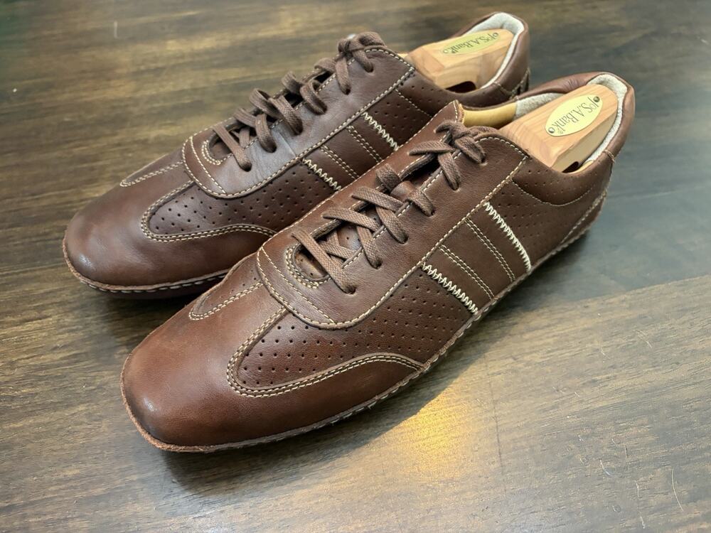 Sperry Top-Sider Gold Cup Brown Leather Sneakers Mens 10.5 M Lambskin